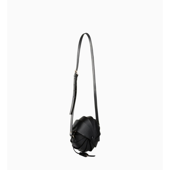 🔹️BOLDRINI 🔹️Black Spiral Crossbody leather Made In italy Bag  NWT ✨️🖤 - Picture 9 of 10